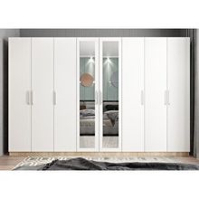 Baramolife GSL7 Life Sekiz Kapaklı Meşe Beyaz 280 cm Gardrop