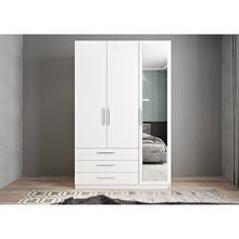 Baramolife GUL1 Life Üç Kapaklı Beyaz 105 cm Gardrop