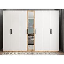 Baramolife GYL7 Life Yedi Kapaklı Çam Beyaz 245 cm Gardrop