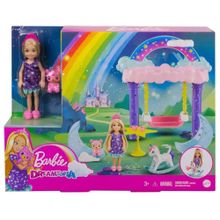 Barbie GTF48-GTF50 Dreamtopia Chelsea ve Eğlenceli Dünyası Oyun Seti