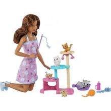 Barbie HHB70 Barbie ve Yavru Kedileri Oyun Seti