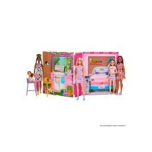 Barbie HRJ77 Portatif Tatil Evi ve Bebek Oyun Seti