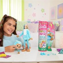 Barbie HRK22-HRK25 Cutie Reveal Şirin Turkuaz Kostümler Serisi Ayıcık