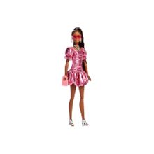 Barbie JFP41 Deluxe Style Stil Ikonu Metalik Pembe Elbiseli Bebek