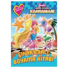 Barbie Video Oyunu Kahramanı Çıkartmalı Boyama - kollektif