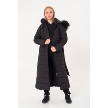 Barbora BT180 Günlük Kışlık Tam Boy Şişme Siyah Kadın Mont
