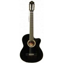 Barcelona LC 3900 CBK Cutaway Siyah Klasik Gitar + Kılıf