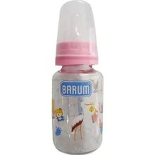 Barum Cam Leylekli Teren Desenli Pembe 125 ml Bebek Biberon