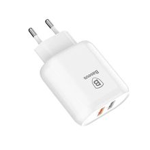 Baseus Bojure Series Dual-USB QC 3.0 23 W Hızlı Şarj Aleti