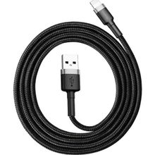 Baseus Cafule Lightning Gri Siyah 2.4A 1 m Usb Kablo
