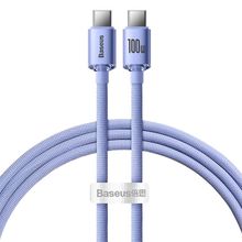 Baseus Crystal Shine 100 W 1.2 m Type-C to Type-C Hızlı Şarj Kablo