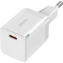 Baseus Gan 3 30 W PD 3.0 QC4 + PPS Type-C Beyaz Ultra Hızlı Şarj Adaptörü