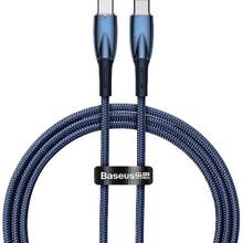 Baseus Glimmer 100W Type-C TO 1 m Mavi Şarj Kablosu