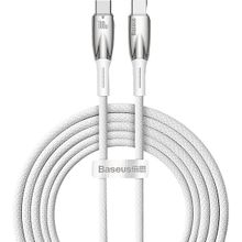 Baseus Glimmer 100W Type-C TO 2 m Beyaz Şarj Kablosu
