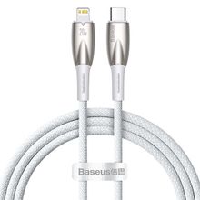 Baseus Glimmer 20W Type-C TO 1 m Beyaz Lightning Şarj Kablosu
