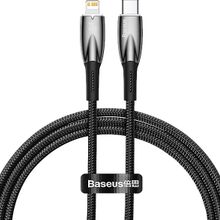 Baseus Glimmer Series Type-C to Lightning 1 mt 20 Watt Siyah Şarj Kablosu