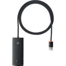 Baseus Lite 4 in 1 Multifonksiyonal Usb-A Siyah Çoklayıcı Hub
