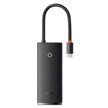 Baseus Lite Siyah 6 in 1 Multifonksiyonal Type-C Hub Dock Station
