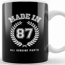 Baskı Dükkanı 1987 Made In 87 All Genuine Parts Kupa Bardak