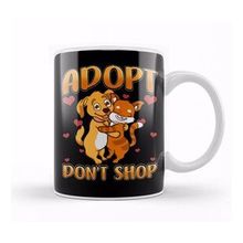 Baskı Dükkanı Adopt Don T Shop Cat Dog Kupa
