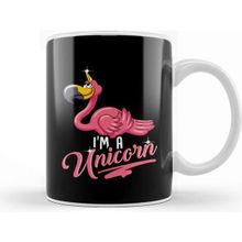 Baskı Dükkanı Adorable I M A Unicorn Flamingo Cute Animal Kupa