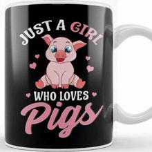 Baskı Dükkanı Adorable Just A Girl Who Loves Pigs Kupa