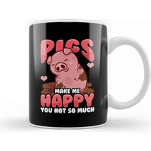 Baskı Dükkanı Adorable Pigs Make Me Happy You Not So Much Kupa