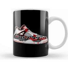 Baskı Dükkanı Air Jordan 13 Retro AJ13 Panda White and Black Basketball Fans Art Kupa
