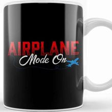 Baskı Dükkanı Airplane Mode On Vacation Mode Traveler Kupa Bardak