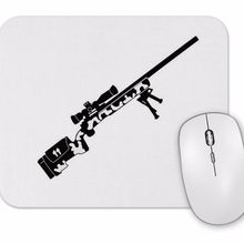 Baskı Dükkanı Airsoft Sniper Arte Preta Mouse Pad