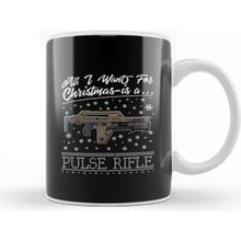 Baskı Dükkanı All I Want For Christmas is a Pulse Rifle Aliens Kupa Bardak