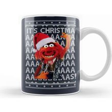Baskı Dükkanı Animal Muppets Its Christmas Kupa