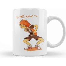 Baskı Dükkanı Anime Haikyuu Shōyō Hinata Chibi Pegatina Kupa Bardak yaz