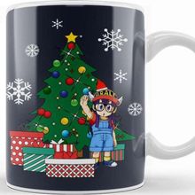 Baskı Dükkanı Arale Around The Christmas Tree Dr Slump Kupa