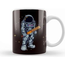 Baskı Dükkanı Astronaut Cricket Player Cricketer Bat Ball Game Kupa