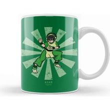 Baskı Dükkanı Avatar the Last Airbender Toph Retro Japanese Avatar Kupa