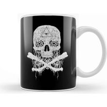 Baskı Dükkanı Awesome &amp; Creepy Melting Skull Bones Kupa