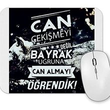 Baskı Dükkanı Ayyıldız Türkiye Diz Çökmeyecek Türk Bayrağı Mouse Pad