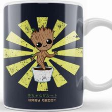 Baskı Dükkanı Baby Groot Retro Japanese Guardians of the Galaxy Kupa