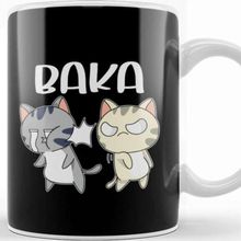 Baskı Dükkanı Baka Anime Slap Japan Cat Anime Japan Baka Kawaii Cats Kedi Kupa