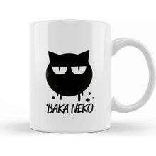 Baskı Dükkanı Baka Neko Anime Manga Cat Kedi Kupa Bardak