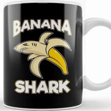Baskı Dükkanı Banana Shark Adorable Half Banana Half Shark Kupa