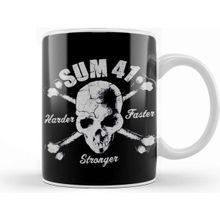 Baskı Dükkanı Band Vintage Sum 41 Harder Faster Kupa