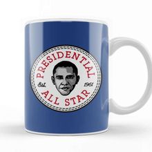 Baskı Dükkanı Barack Obama Presidential All Star Converse Logo Kupa