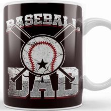 Baskı Dükkanı Baseball Dad Son Daughter Baseball Player Papa Father Daddy Kupa