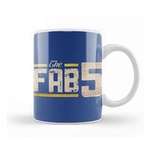 Baskı Dükkanı Basketball Team Logo Fab 5 Basket Ball Kupa