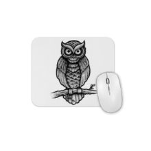 Baskı Dükkanı Baykuş Drawing Çizim Hayvan Animal Owl Simple Pet Mouse Pad
