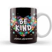 Baskı Dükkanı Be Kind Autism Awareness Puzzle Children Heart Son Daughter Kupa