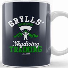 Baskı Dükkanı Bear Grylls Adventurer Skydiving Training Kupa