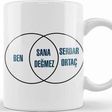 Baskı Dükkanı Ben Sana Değmez Serdar Ortaç Komik Kupa Bardak
